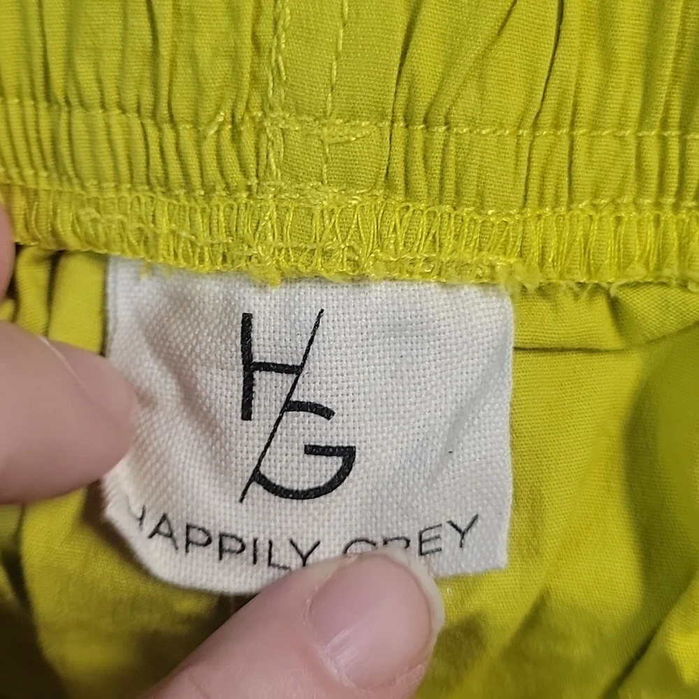 Happily Grey Women's‎ Parachute Cargo Pants in Yellow Size Medium - Picture 4 of 8